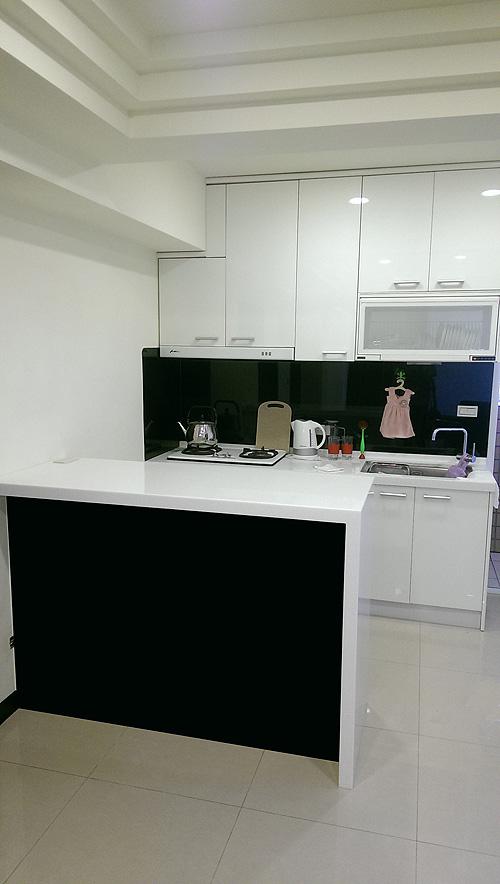 中島型廚具-小吧台典雅系統廚具組